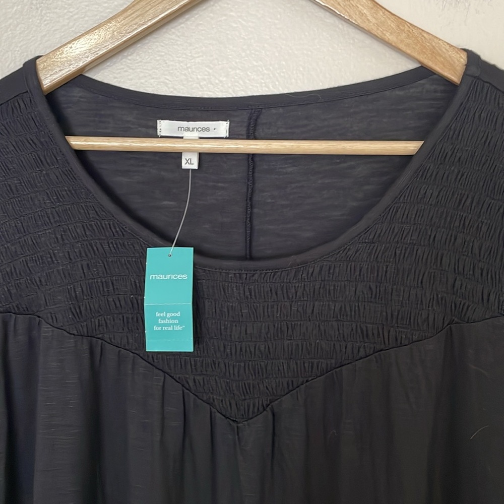 NWT Maurices Black Top. XL - Picture 2 of 6